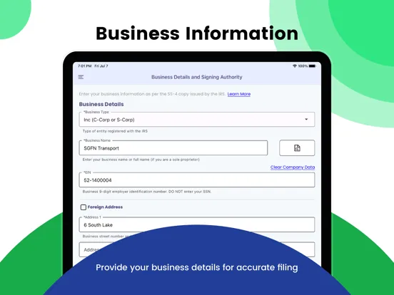تصاویر E-File Form 2290 & Pay HVUT iPad 