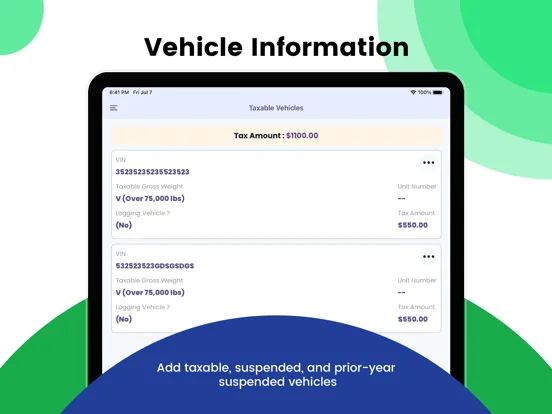 تصاویر E-File Form 2290 & Pay HVUT iPad 