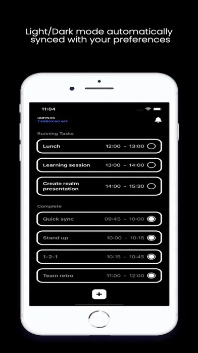 ภาพหน้าจอของ Untitled Timeboxing App