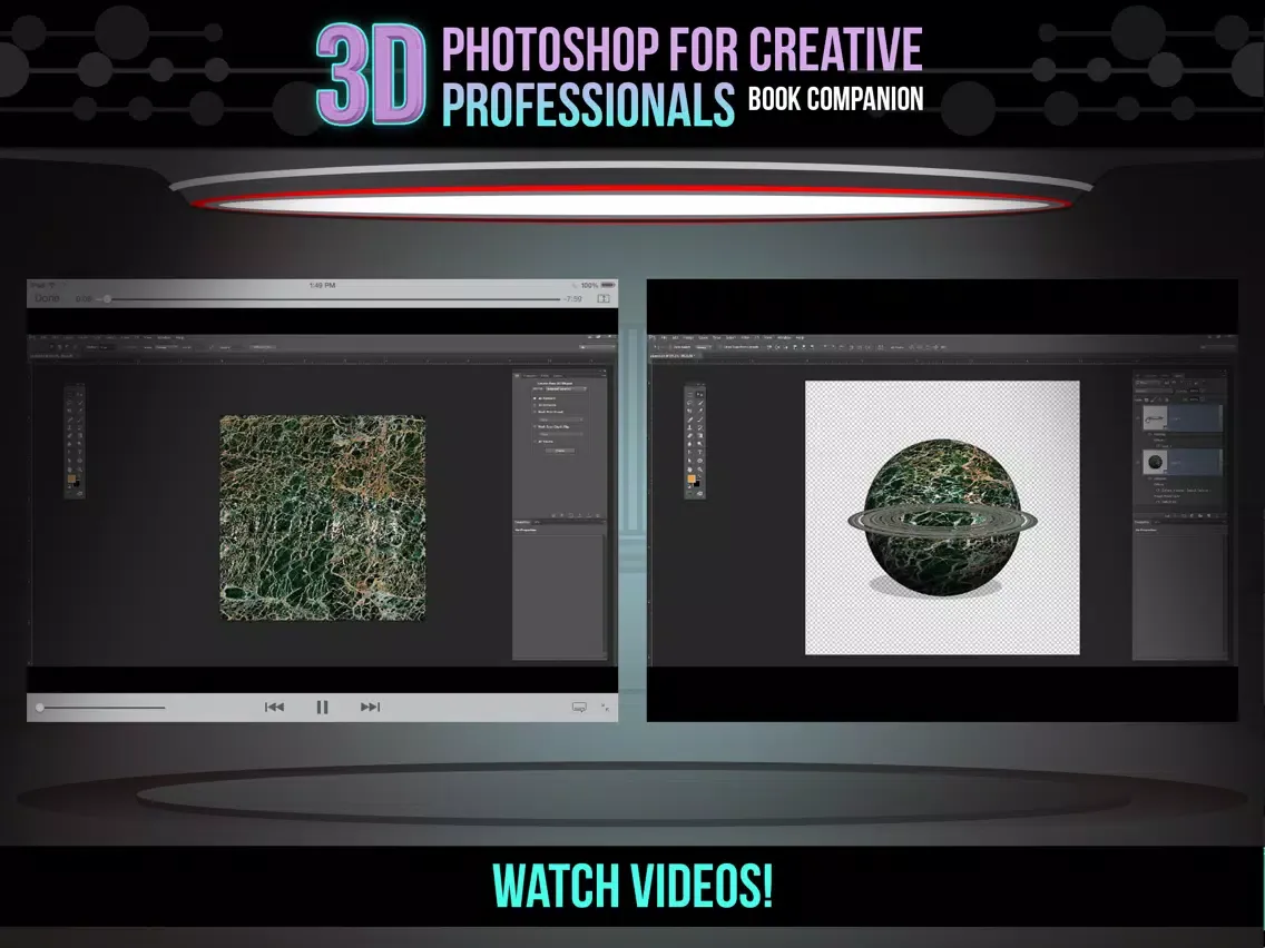 3D Techniques for Photoshop – Book Companion App iPad  スクリーンショット