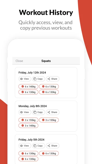 Tangkapan layar Intensity - Workout Journal
