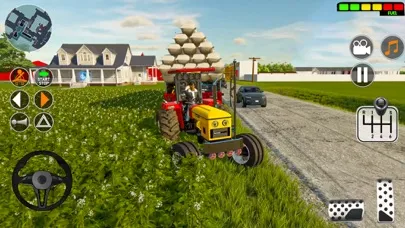 Tangkapan skrin Real Tractor Farming Games