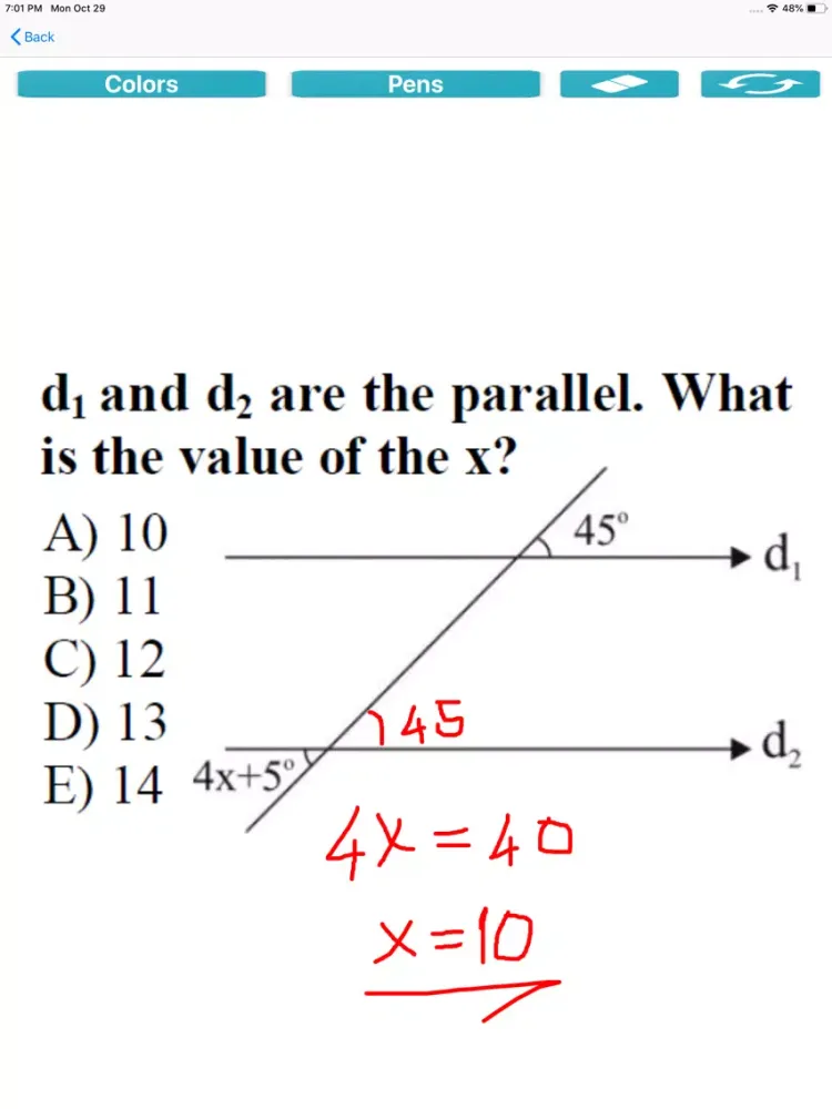 GEOMETRY for SAT & ACT iPad स्क्रीनशॉट
