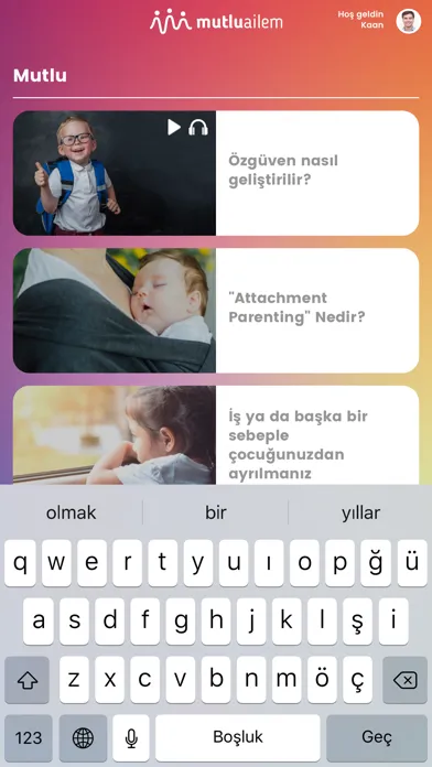 Tangkapan skrin Mutlu Ailem