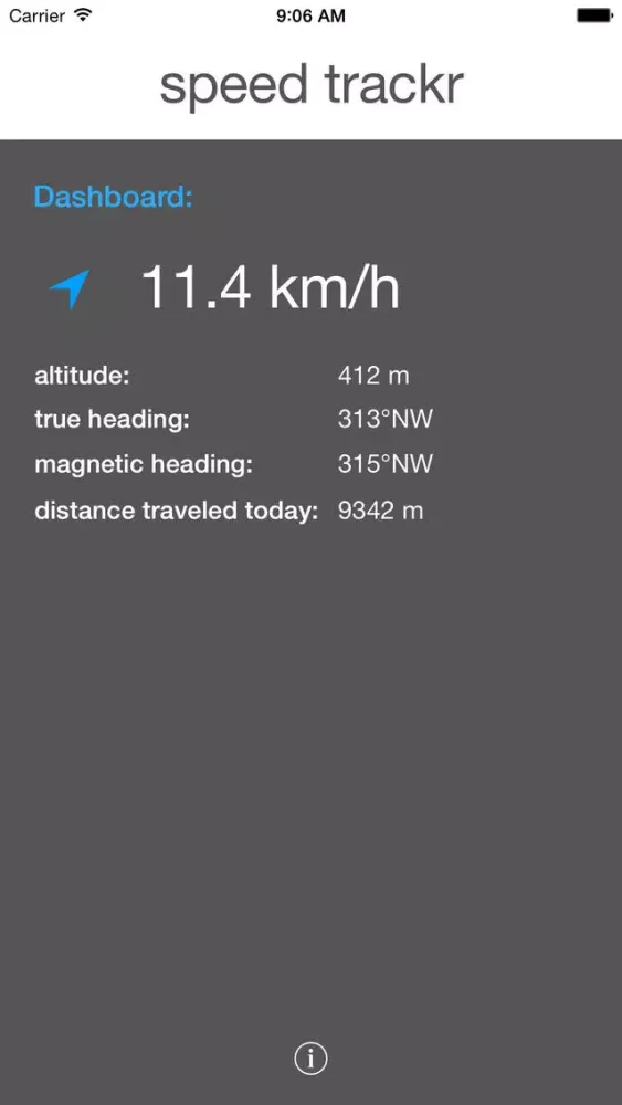 speed tracker widget سکرین شاٹس