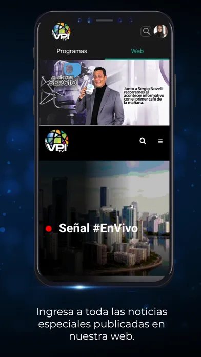 Ảnh chụp màn hình của VPI TV