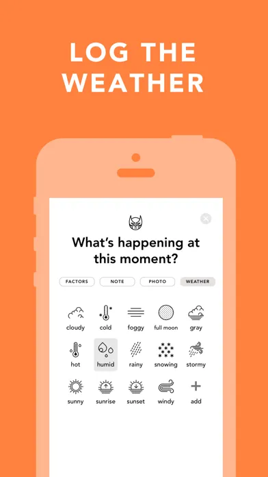 Moody: Mood Tracker & Journal Screenshots