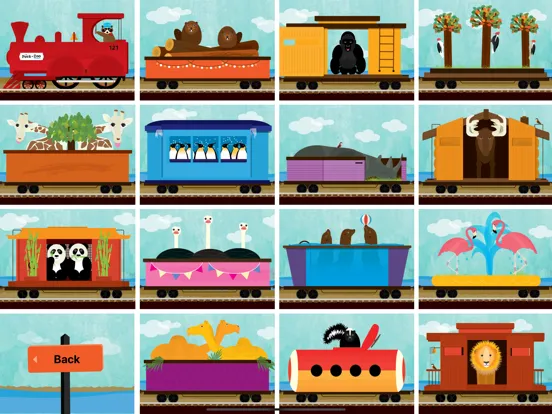 Zrzuty ekranu Peek-a-Zoo Train iPad 