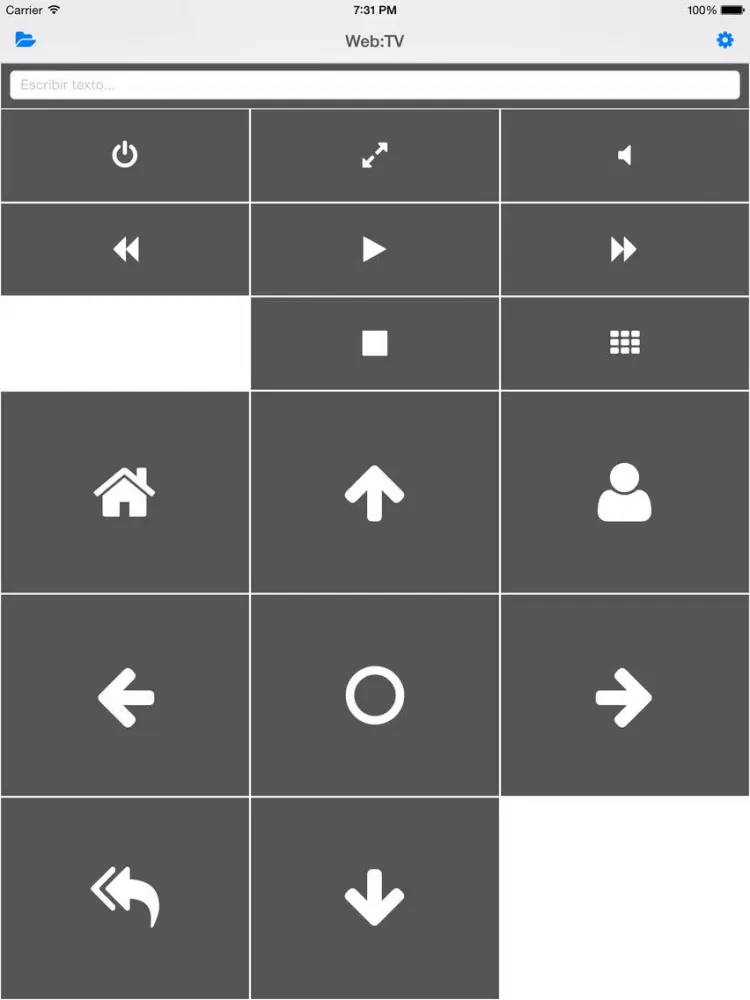 Web:TV Remote iPad  Screenshots