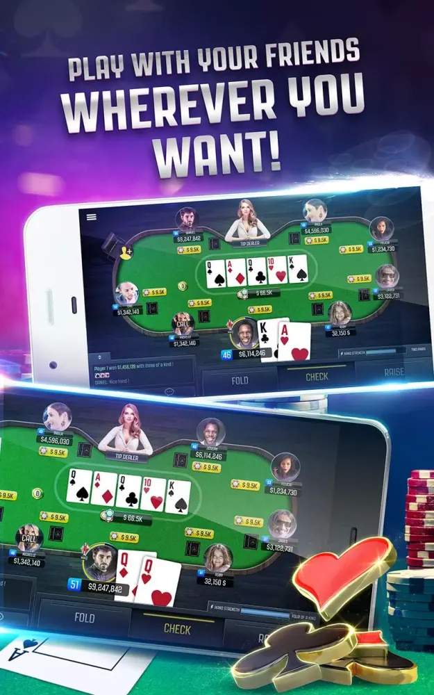 Captures d'écran de Poker Online