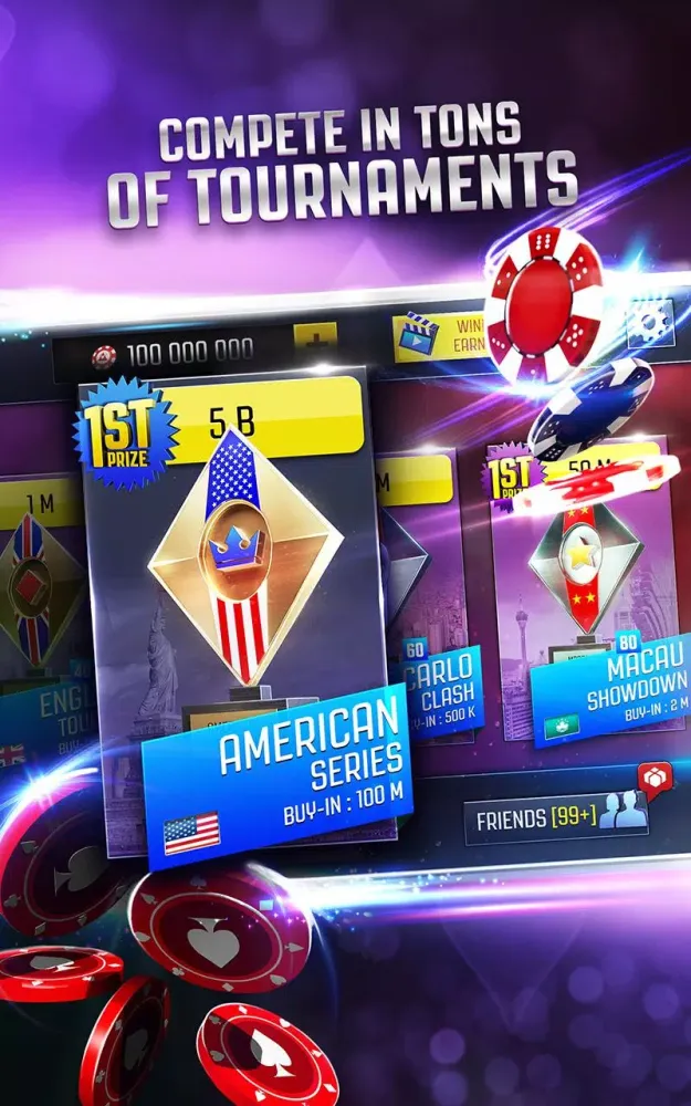 Captures d'écran de Poker Online