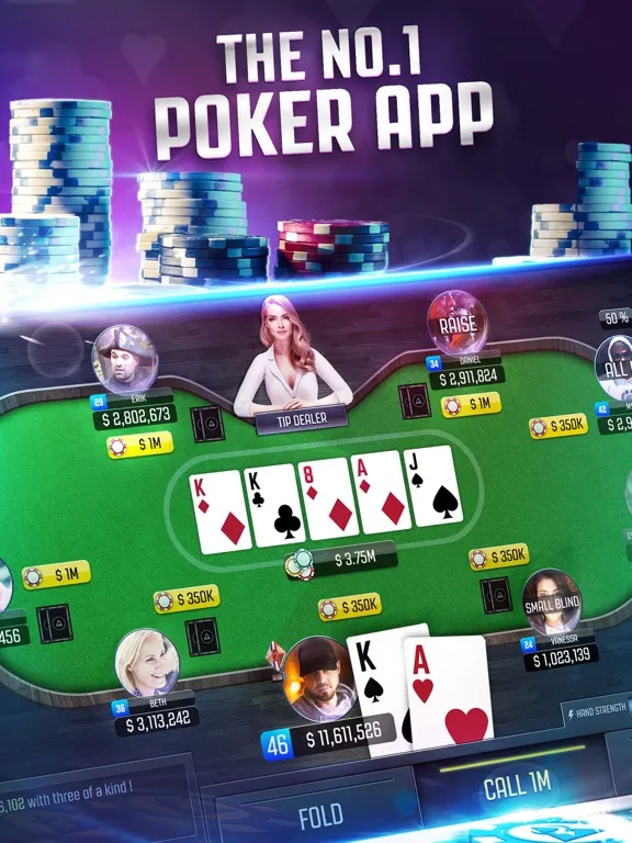 Poker Online: Texas Holdem Card Games LIVE iPad  Screenshots