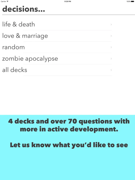 Decisions Decisions iPad  سکرین شاٹس