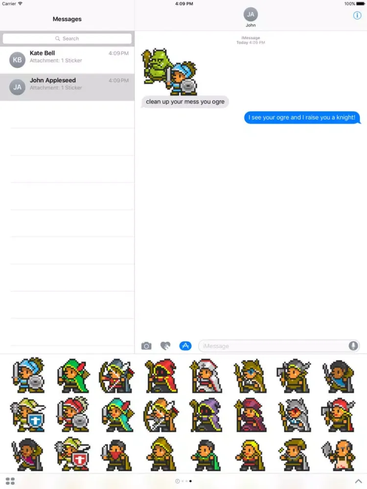 Fantasy and Medieval Stickers iPad  Ekran Görüntüleri