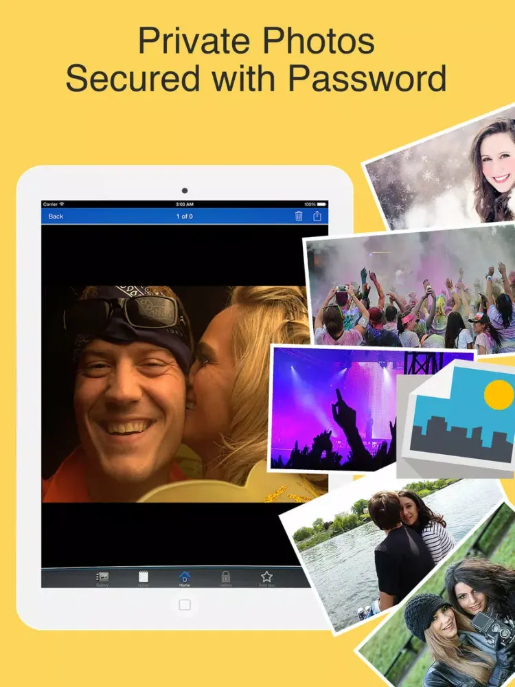 Private Photo & Contacts - Lock Pictures and Notes iPad  Screenshots