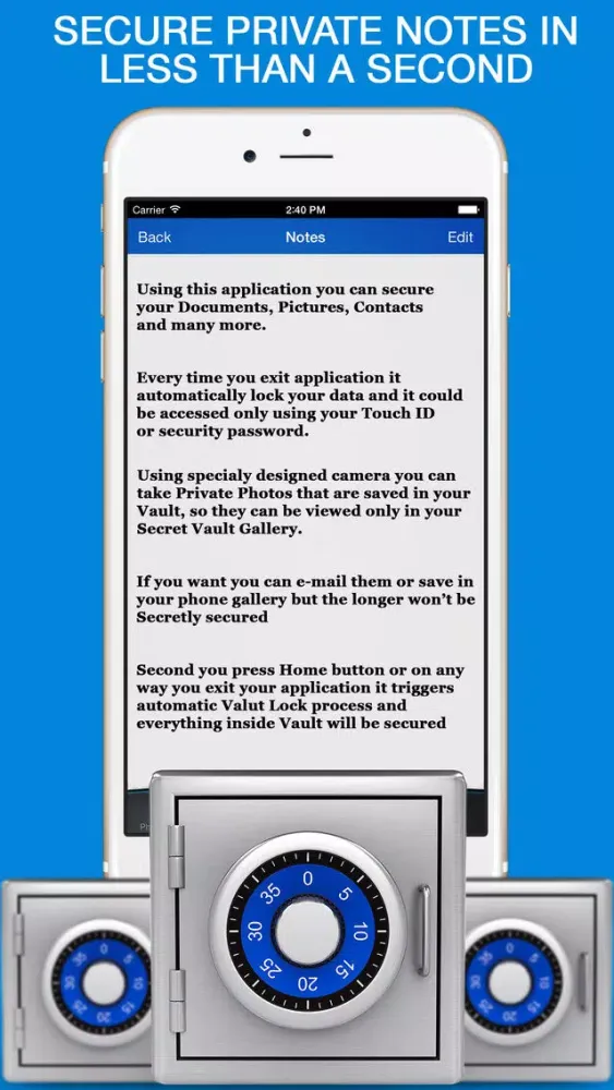 Private Photo & Contacts - Lock Pictures and Notes Screenshots