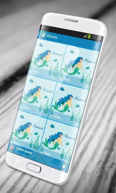 Mermaid PlayerPro Skin Screenshots