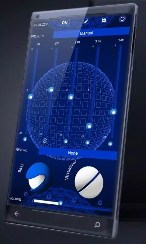 Blue spheres PlayerPro Skin Screenshots