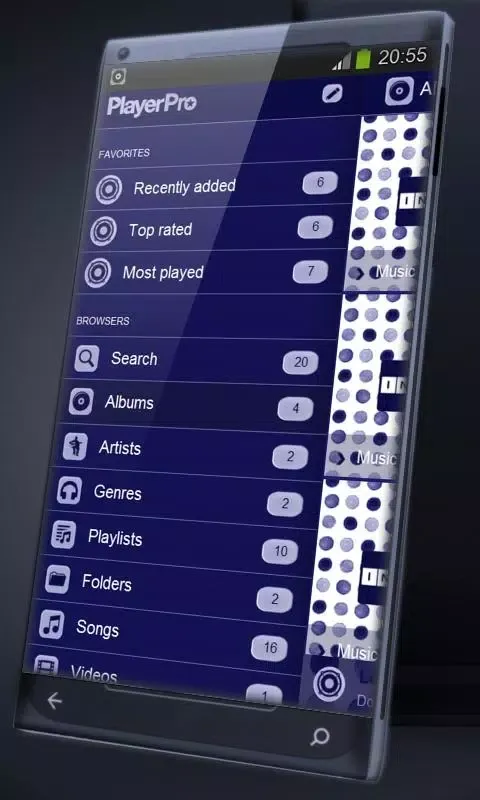 Indigo PlayerPro Skin Screenshots