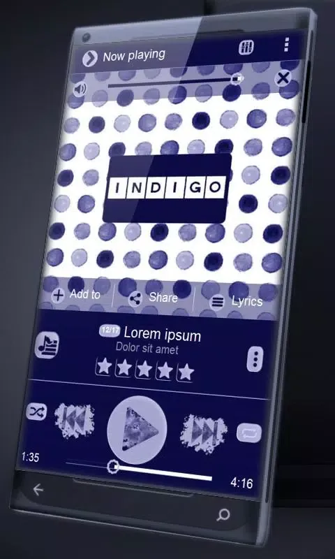 Indigo PlayerPro Skin Screenshots
