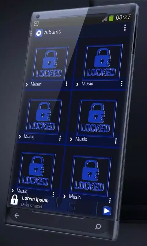 Capturas de tela do Locked PlayerPro Skin
