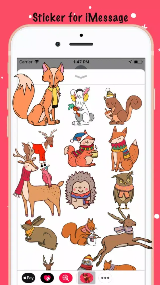 تصاویر AnimalMoji Sticker for Winter