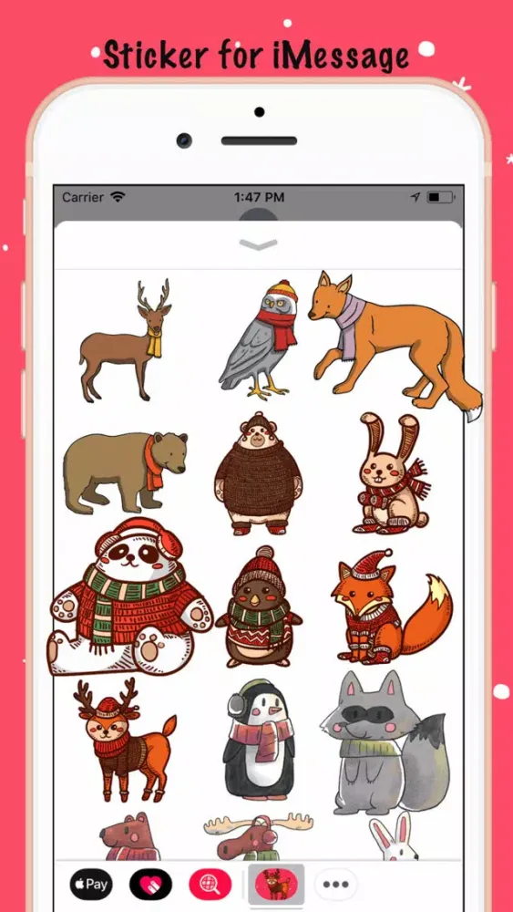 تصاویر AnimalMoji Sticker for Winter