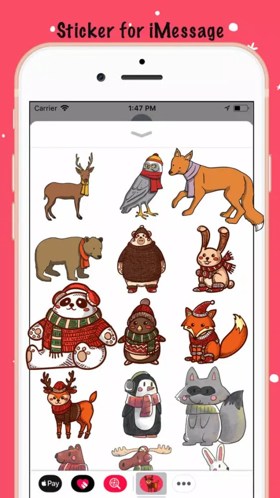تصاویر AnimalMoji Sticker for Winter