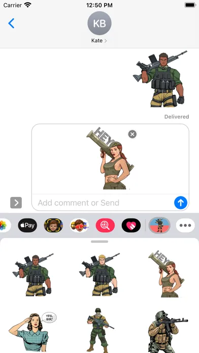 Army Soldier Stickers應用截圖