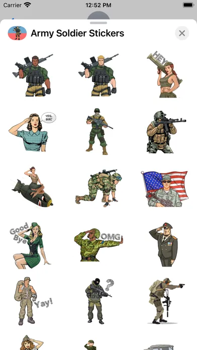 Army Soldier Stickers應用截圖