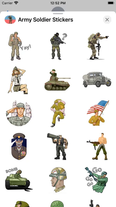 Army Soldier Stickers應用截圖