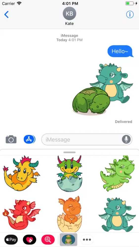 Capturas de pantalla de Baby Dragon Stickers