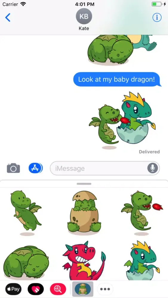 Capturas de pantalla de Baby Dragon Stickers