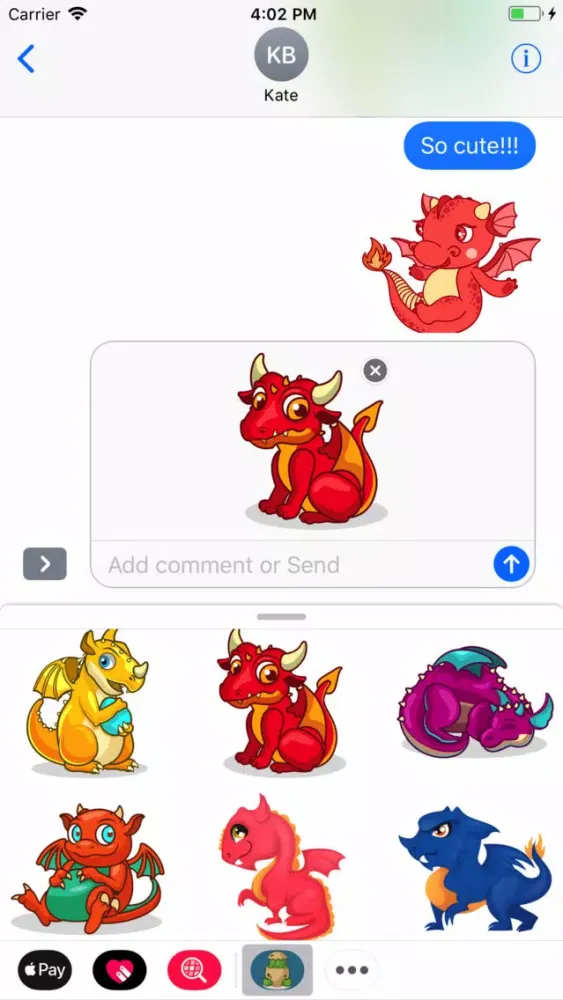 Capturas de pantalla de Baby Dragon Stickers