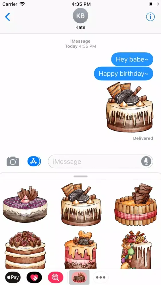 Bakery Cake Stickers应用截图
