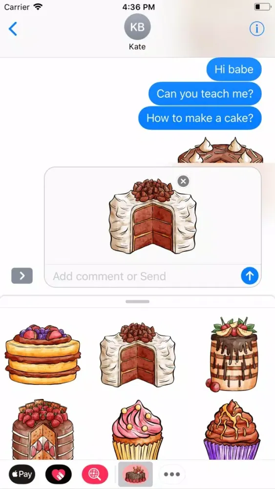 Bakery Cake Stickers应用截图