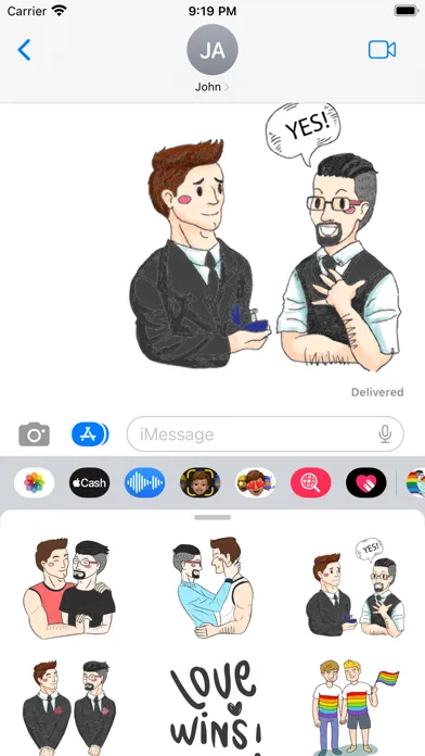 صور Between Gay Pride Stickers