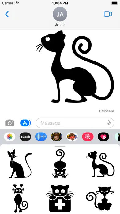 Black Cat in the City Stickers Screenshots