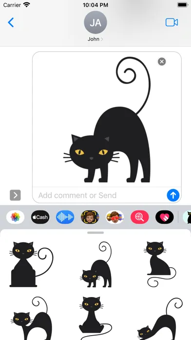 Black Cat in the City Stickers Screenshots