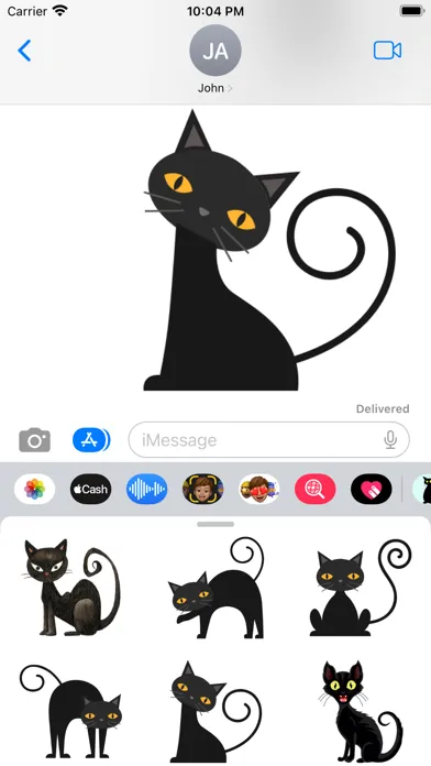 Black Cat in the City Stickers Screenshots