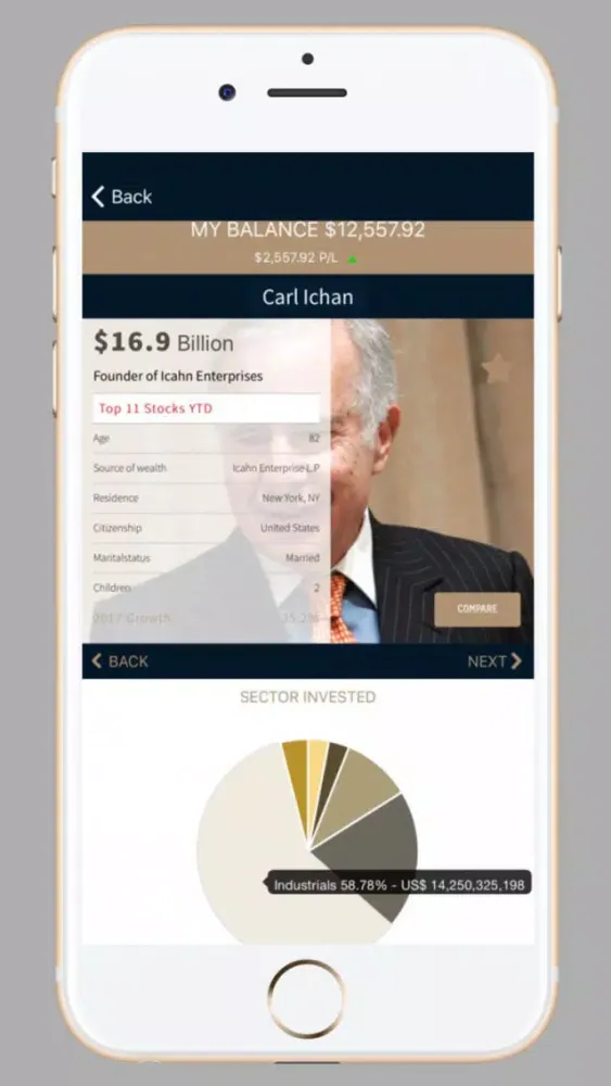 Billionaires League Simulation سکرین شاٹس