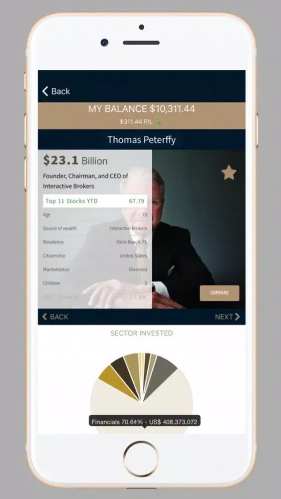 Billionaires League Simulation سکرین شاٹس
