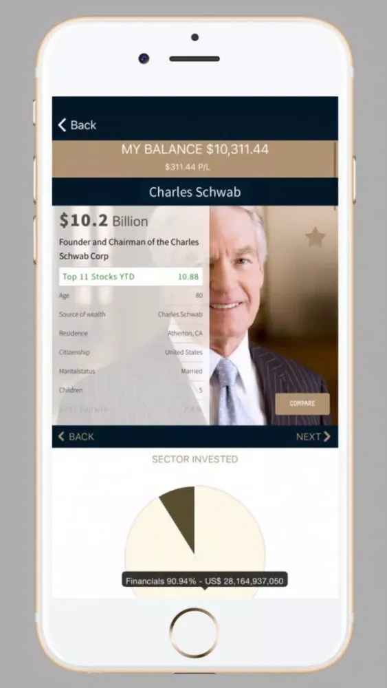 Billionaires League Simulation سکرین شاٹس