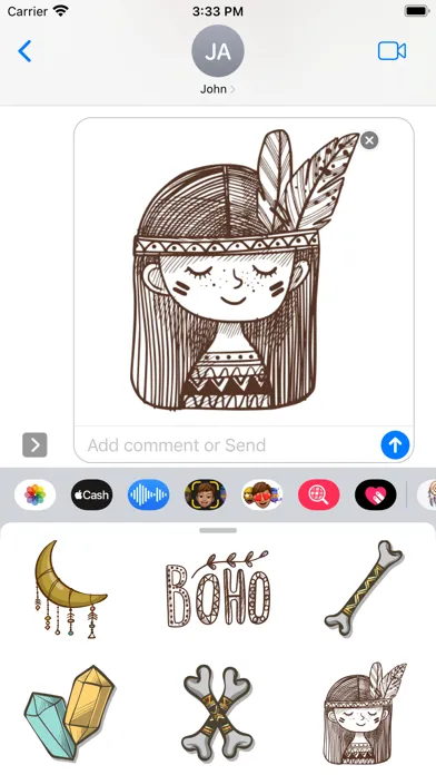 صور Boho Ornaments Spirit Stickers