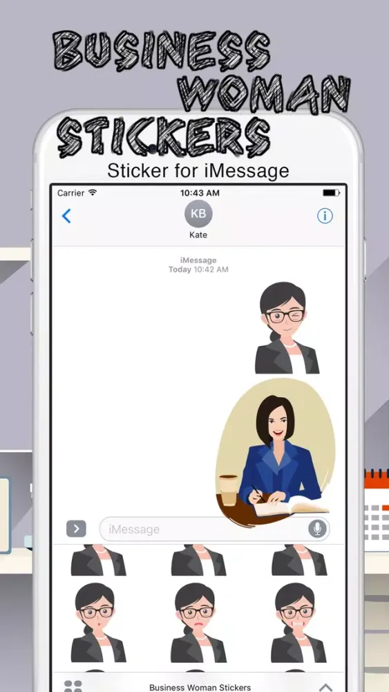 تصاویر Business Lady Stickers