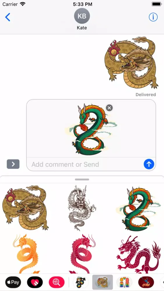 Chinese Asian Culture Stickers سکرین شاٹس