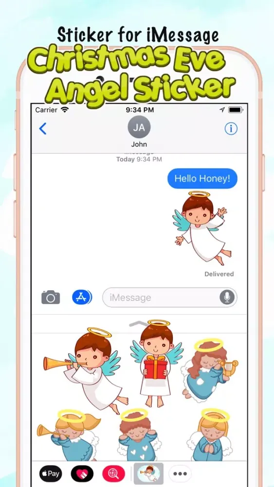 Christmas Eve Angel Sticker应用截图