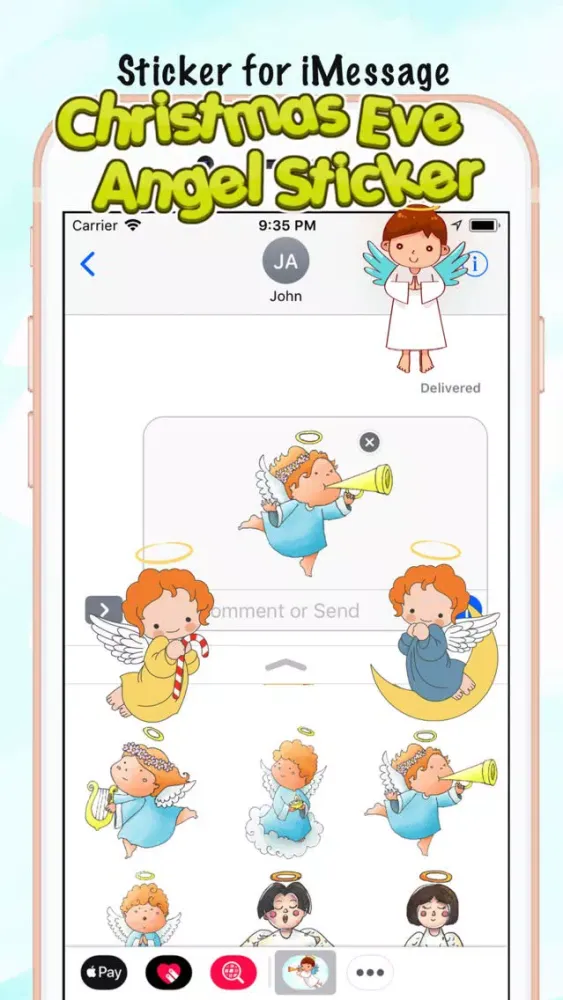 Christmas Eve Angel Sticker应用截图