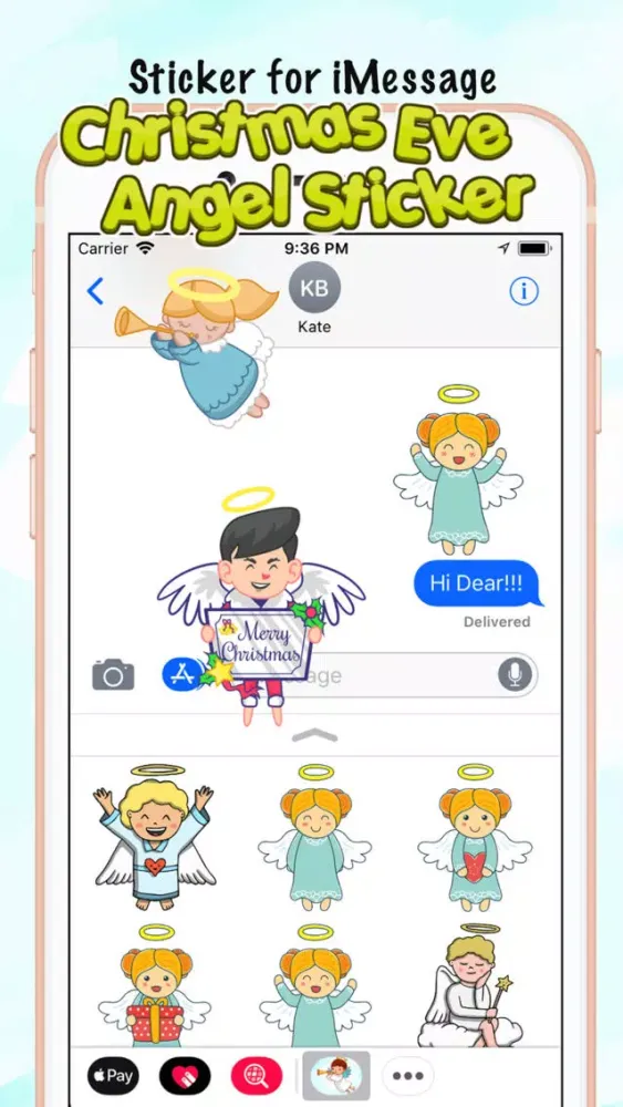 Christmas Eve Angel Sticker应用截图