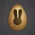 Easter Day Golden Egg Stickers